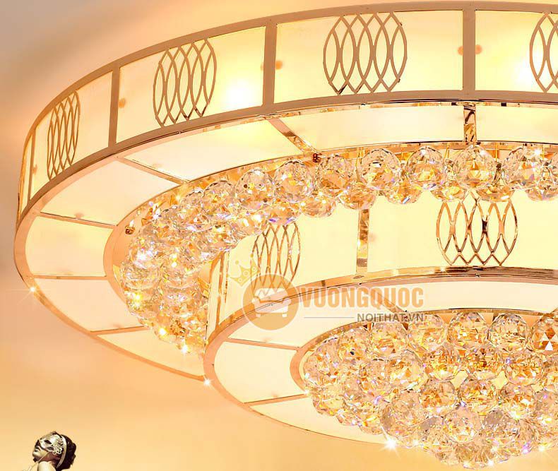 Đèn ốp trần bánh tiêu đẹp cho phòng khách CM260-1